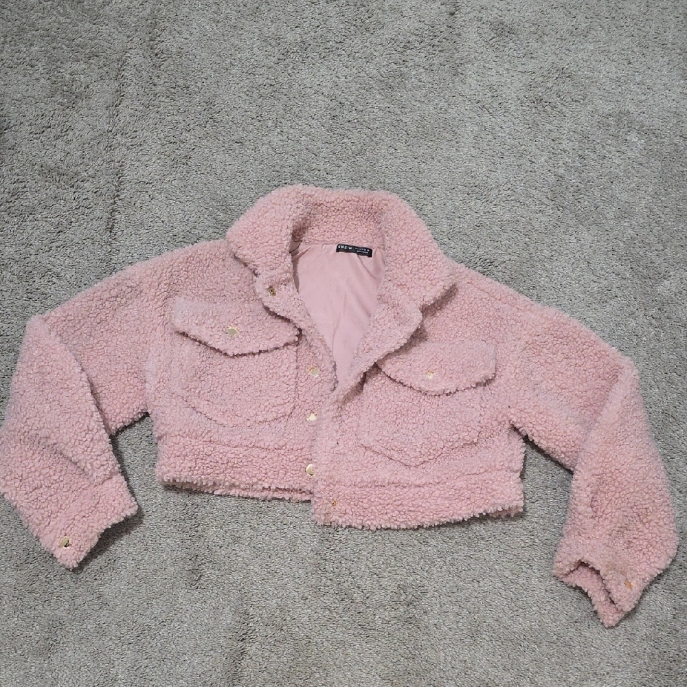 Shein Croppwd Sherpa Jacket